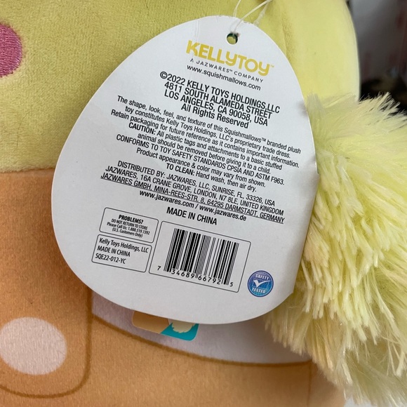 NWT Squishmallow Aimee w/hat and overalls - Picture 5 of 7